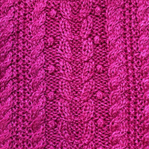 Vintage 80’s Chunky Cable Knit Sweater Vest - Picture 5 of 17